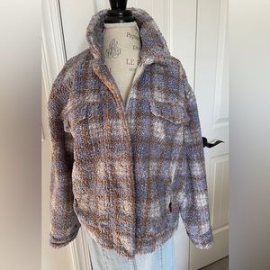Free People “We The Free” Faded Dreams Cozy Trucker Jacket, Size Small